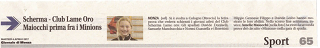 Giornale di Monza 4 Aprile 2017 Scherma Lame Oro Lame oro Maiocchi prima fra i Minions