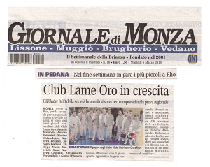 Giornale di Monza Martedì 6 Marzo 2018 Scherma Il Club Lame Oro