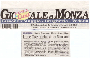 GIORNALE di MONZA - Marted&igrave; 17 Aprile 2018 Lame Oro applausi  per Strusani