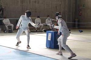 Gara regionale scherma pavia 2021 300x199