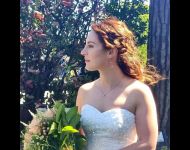 La sposa la maestra di scherma Federica Dallera